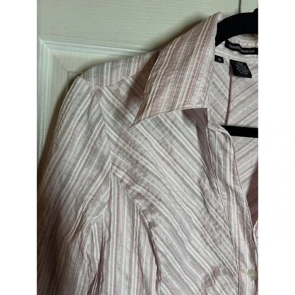 Sandra Ingush Women’s Button Down Tailored Top Size 10 - Picture 2 of 8